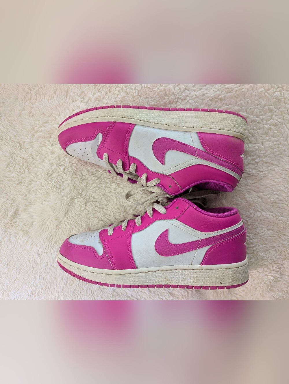 Nike Air Jordan "Fire Pink/Barbie" – Size 5Y Big Girls Sneakers Trainers Punk